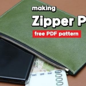 Выкройка кожаного клатча для смартфона и аксессуаров.