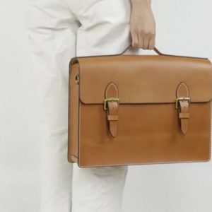 Выкройка кожаного портфеля.