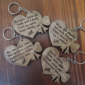 Брелок в форме сердечка