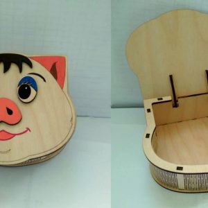 Креативная коробка в форме свинки