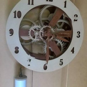 Макет механических часов для лазерной резки
