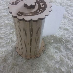 Макет для лазерной резки держателя для бумажных полотенец с элегантным дизайном