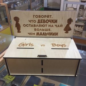 Макет для лазерной резки коробки для чаевых с элегантным дизайном