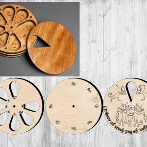 Макет таблеточницы для лазерной резки