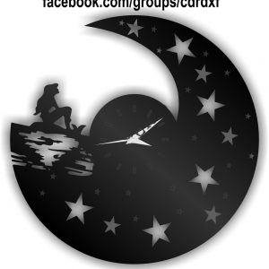 Часы с оригинальным дизайном в стиле "Русалочка"