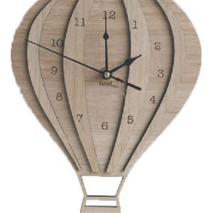 Макет лазерной резки для часов в форме воздушного шара с уникальным и креативным дизайном.