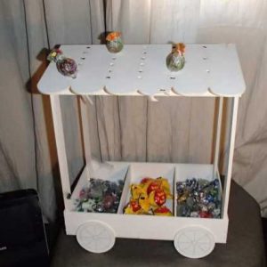 Конфетница в виде вагончика