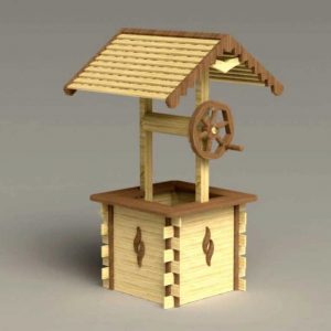 Макет колодца для лазерной резки