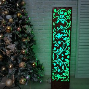 Макет лазерной резки для напольного светильника с современным дизайном и утонченными деталями