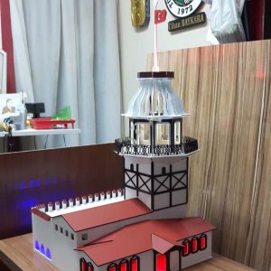 Макет Девичьей башни в Ускюдаре для лазерной резки