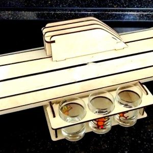 Мини-бар в виде подводной лодки для лазерной резки