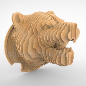 Макет тигра для лазерной резки