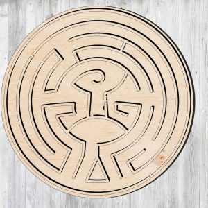 Макет лазерной резки для настольной игры лабиринт с элементами для интеллектуальных развлекательных подарков