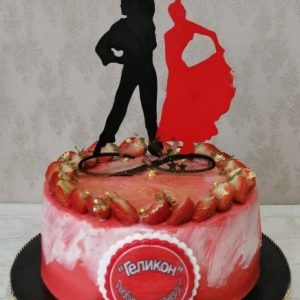 Топпер для торта в виде танцующих фигур