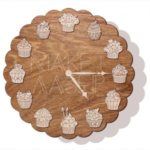 Уникальные настенные часы с изображением вкусных угощений