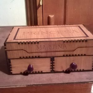 Макет подарочной шкатулки для лазерной резки — дизайн с элементами декора