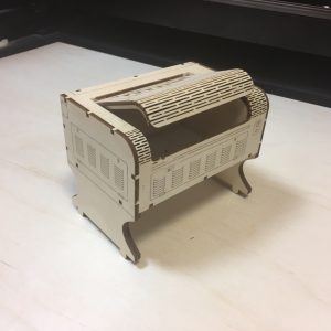 Макет визитницы №3 для лазерной резки