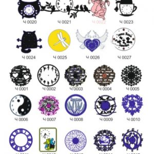 Разнообразные макеты часов для лазерной резки