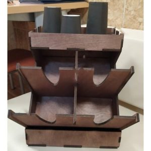 Элегантный макет кофейной коробочки для лазерной резки