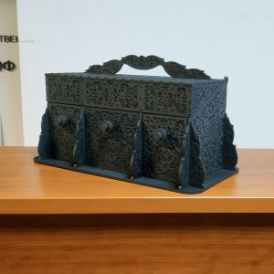 Макет шкатулки с лазерной резкой