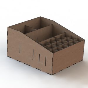 Макет настольного органайзера №2 для лазерной резки