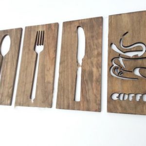 Стильная табличка с надписью "Кофе"