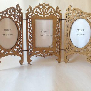 Макет лазерной резки резной фоторамки с изысканным узором для декорирования