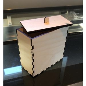Макет простой коробки для мелочей для лазерной резки