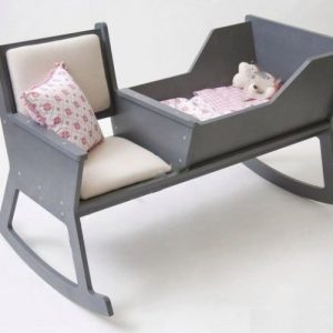 Макет кресла-качалки для лазерной резки с современным дизайном