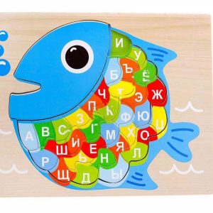 Детский алфавит в виде рыбы