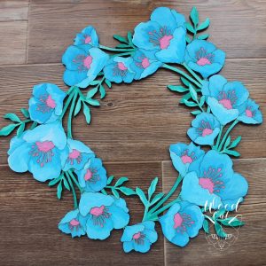 Макет для лазерной резки декоративного венка