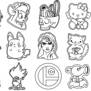 Макет значков и брошей для лазерной резки