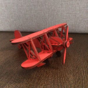 Макет 3D пазла в виде вертолета для лазерной резки