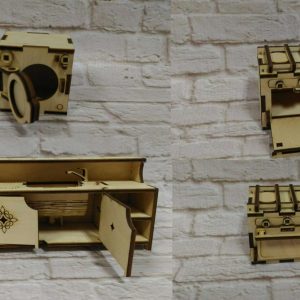 Макет для лазерной резки кукольной мебели