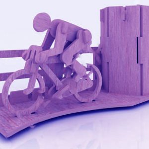 Креативный органайзер для канцелярских принадлежностей в стиле велоспорта