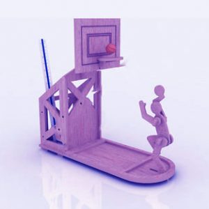 Оригинальная карандашница в форме баскетбольного мяча