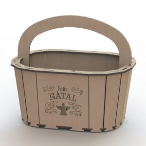 Красивая корзинка в виде ангела