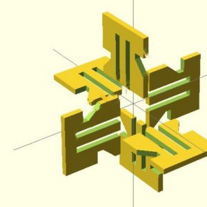 Макет головоломки для лазерной резки