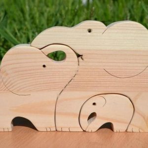 Макет для лазерной резки изображений слоников