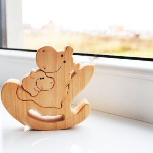 Макет бегемотиков для лазерной резки