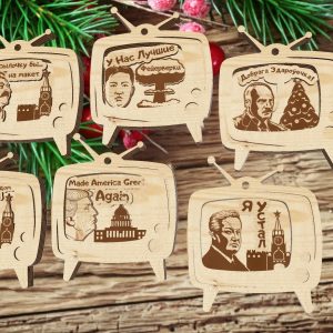 Креативные брелки в форме телевизоров