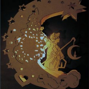 Ночник в форме луны с нежным светом