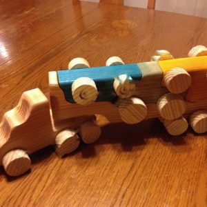 Макет паровозика-машины для лазерной резки