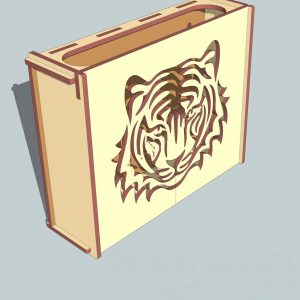 Макет для лазерной резки коробки