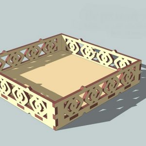 Креативный макет коробочки для лазерной резки