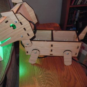 Макет лазерной резки для настольной лампы в форме собаки