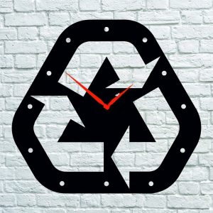 Часы "Стрелки" с оригинальным дизайном для лазерной резки