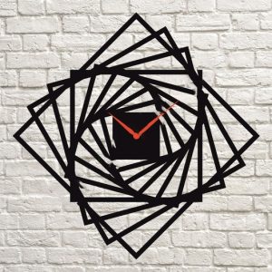 Макет часов "Квадрат" для лазерной резки