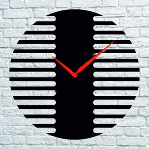 Часы с уникальным дизайном "Линии" для лазерной резки