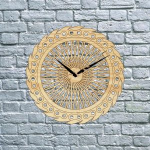 Элегантные настенные часы в виде колеса